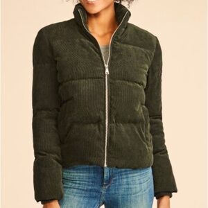 Vigoss Corduroy Puffer in Hunter Green